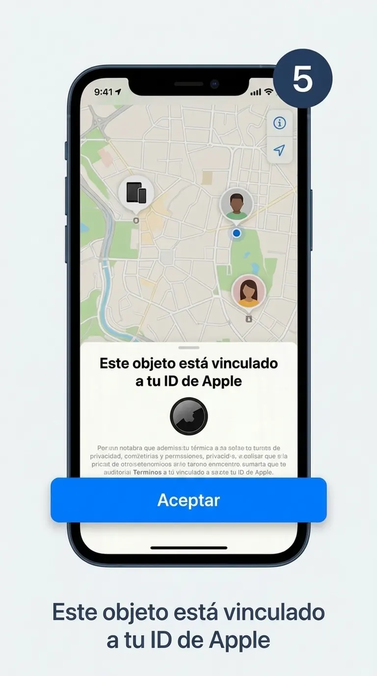 Paso 5 en el móvil: la tarjeta queda vinculada a tu ID de Apple